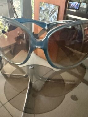 Marc By Marc Jacobs Teal Frame Sunglasses with Brown Lenses